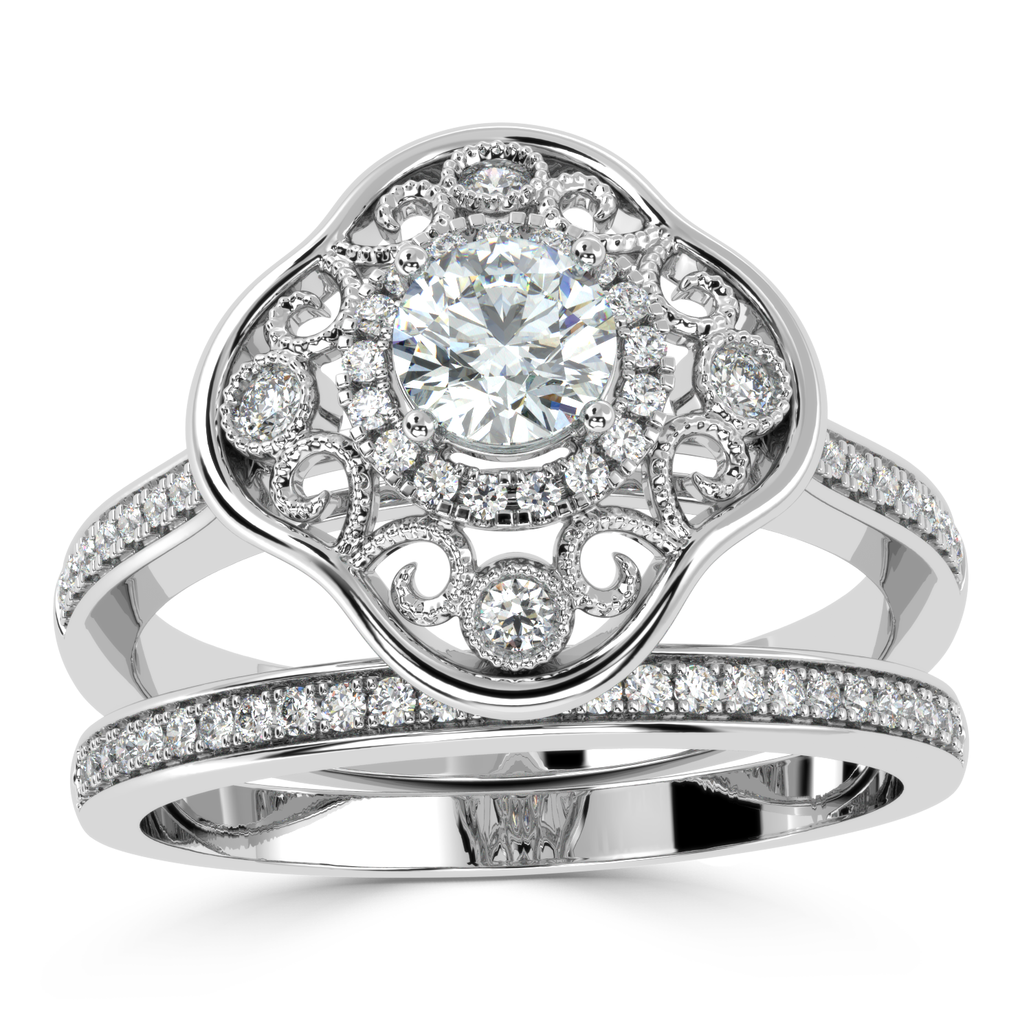 Buy 0.63Ct Vintage Natural Diamond Ring in |  SolitaireKart